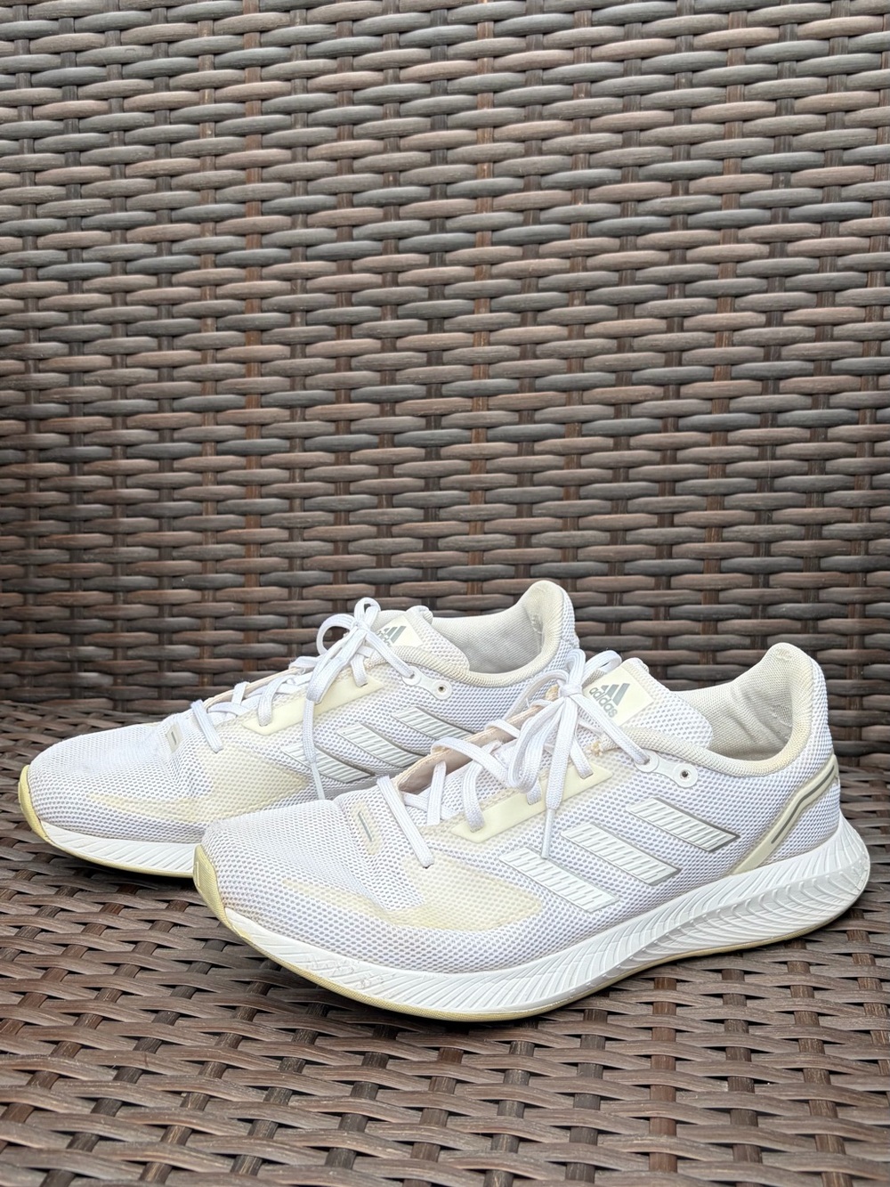 Adidas Runfalcon 2.0 Women’s Running Shoes Size 9.5 White/Silver